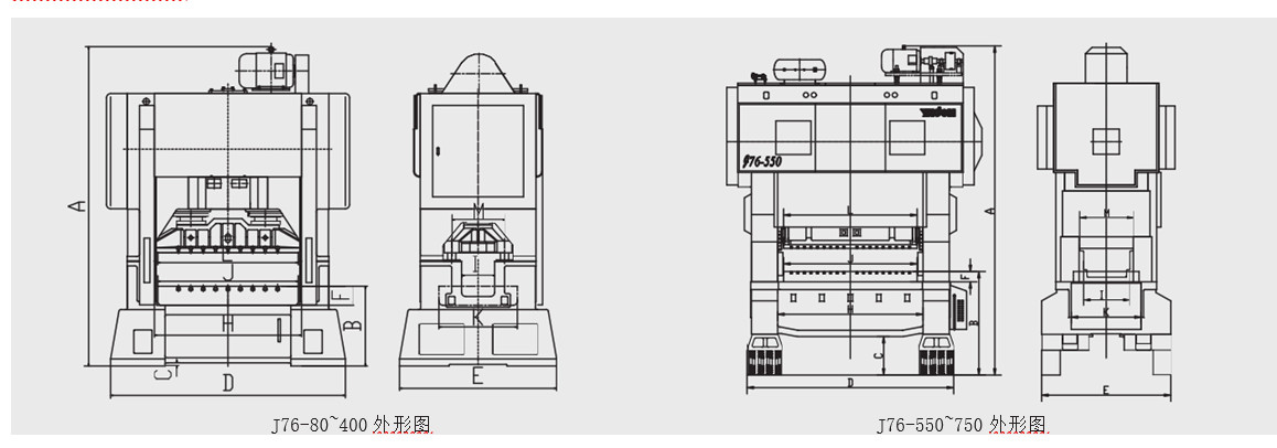 Kích thước lắp đặt Yadon J76