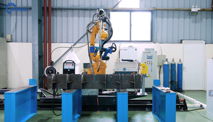 Robot hàn kết cấu thép Estun