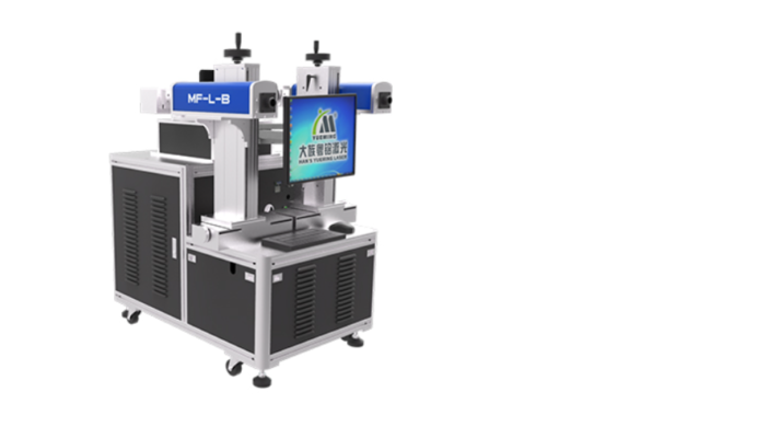 Máy khắc laser fiber bóng đèn 8 vị trí hai đầu khắc