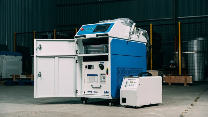 Hình ảnh minh họa cấu tạo cơ bản bên trong của máy hàn laser Automech