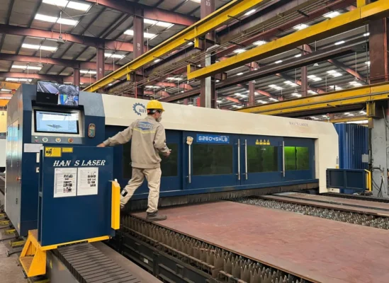 Máy laser công suất lớn được Automech cung cấp cho khách hàng chế tạo kết cấu thép Zamil Steel