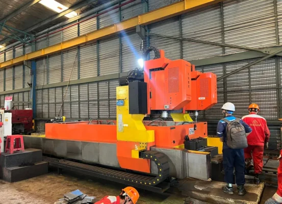 Máy khoan CNC do Automech cung cấp cho khách hàng chế tạo kết cấu thép Đại Dũng