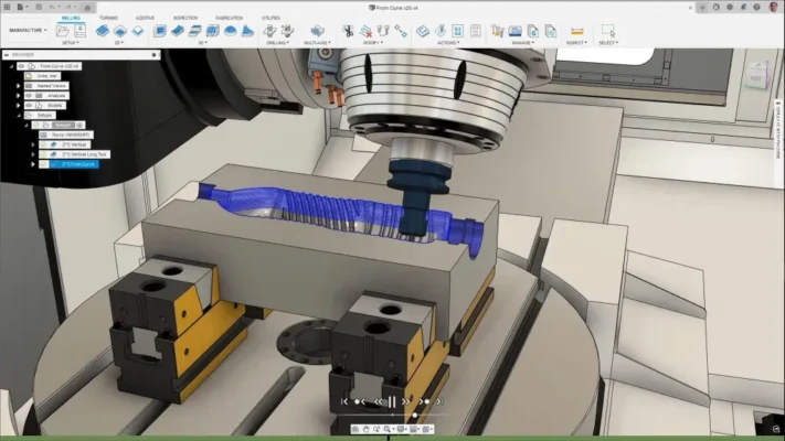 Mô phỏng trước khi chạy lập trình phay cnc