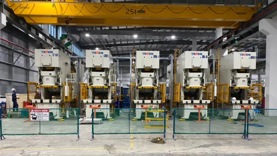 Line dập đơn Yadon cho khách hàng sản xuất hàng phụ trợ
