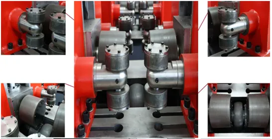 Cụm các con lăn trong máy nắn dầm do Automech cung cấp