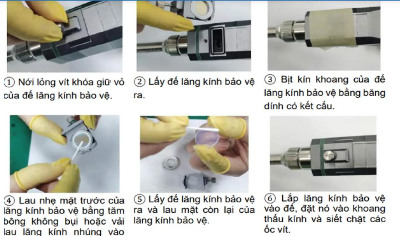 Vệ sinh súng hàn laser