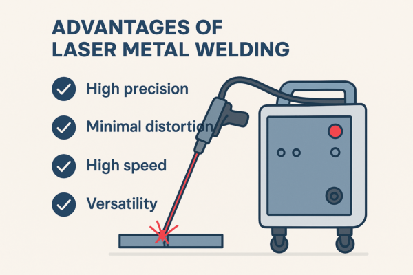 Hình ảnh minh họa lợi ích của việc sử dụng máy hàn laser kim loại nhỏ