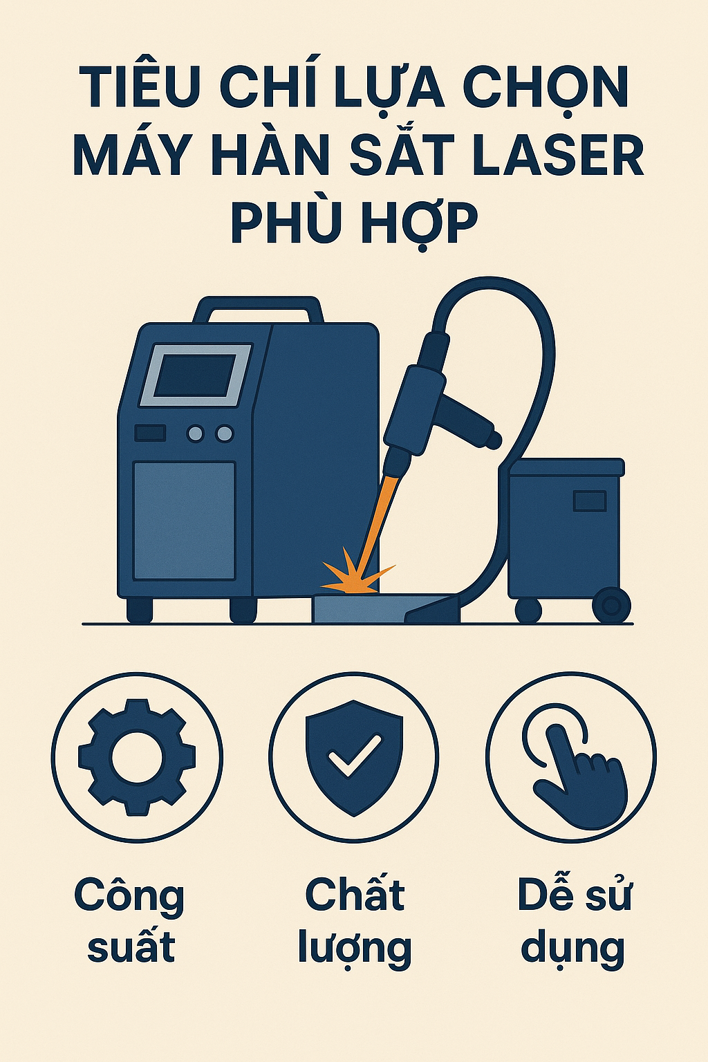Hình ảnh một số tiêu chí lựa chọn máy hàn laser phù hợp Hình ảnh một số tiêu chí lựa chọn máy hàn laser phù hợp