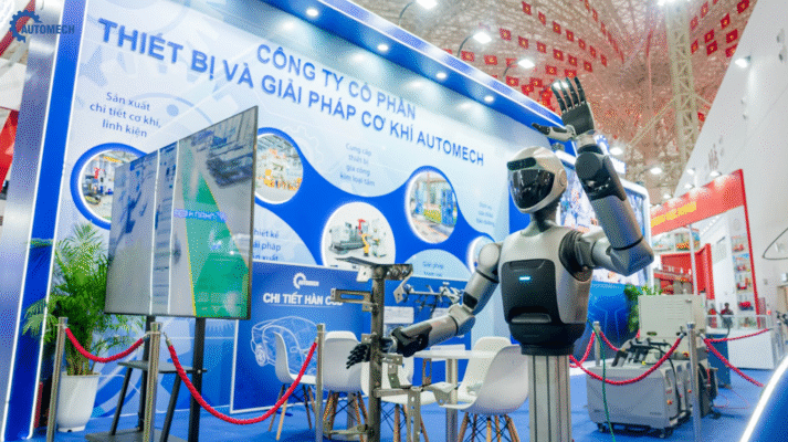 Robot hình người tại triển lãm A80 Robot hình người tại triển lãm A80