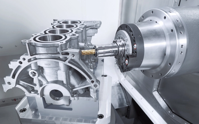 Gia công chi tiết động cơ trên máy phay ngang CNC Gia công chi tiết động cơ trên máy phay ngang CNC