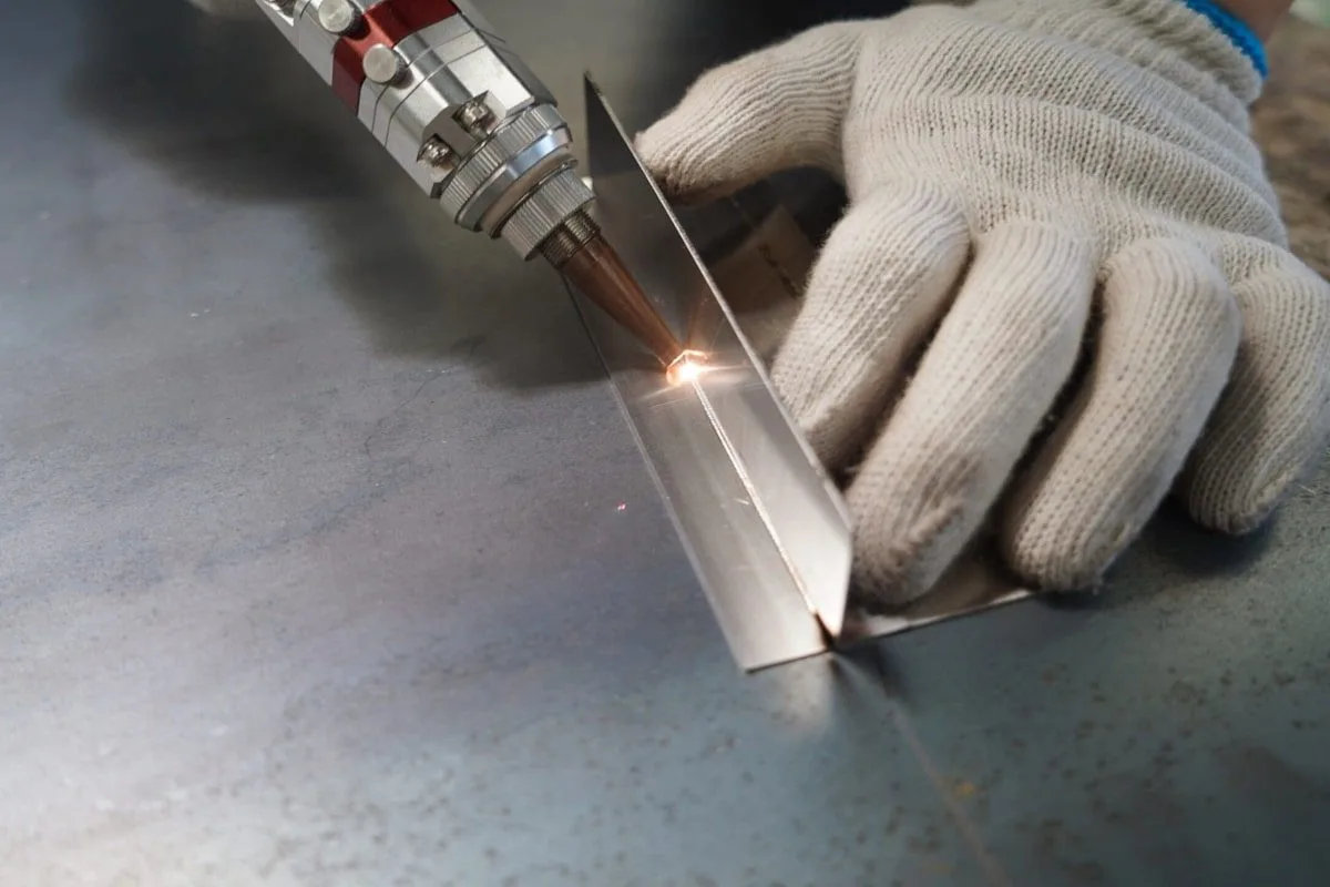 Hình ảnh cận cảnh quá trình hàn thử mẫu sản phẩm vật liệu inox Hình ảnh cận cảnh quá trình hàn thử mẫu sản phẩm vật liệu inox