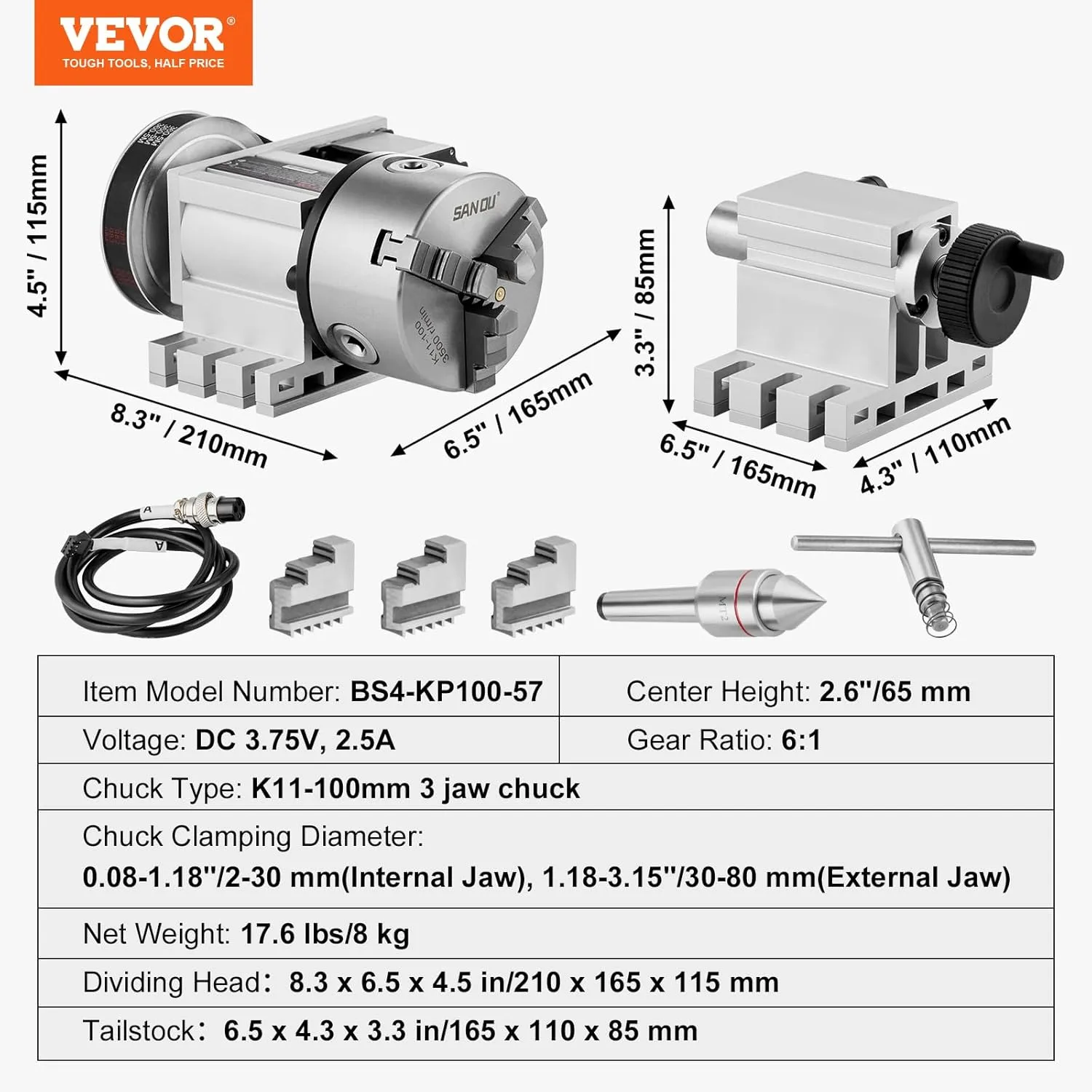 Đầu chia độ máy phay - các thông số kỹ thuật chính Đầu chia độ máy phay - các thông số kỹ thuật chính