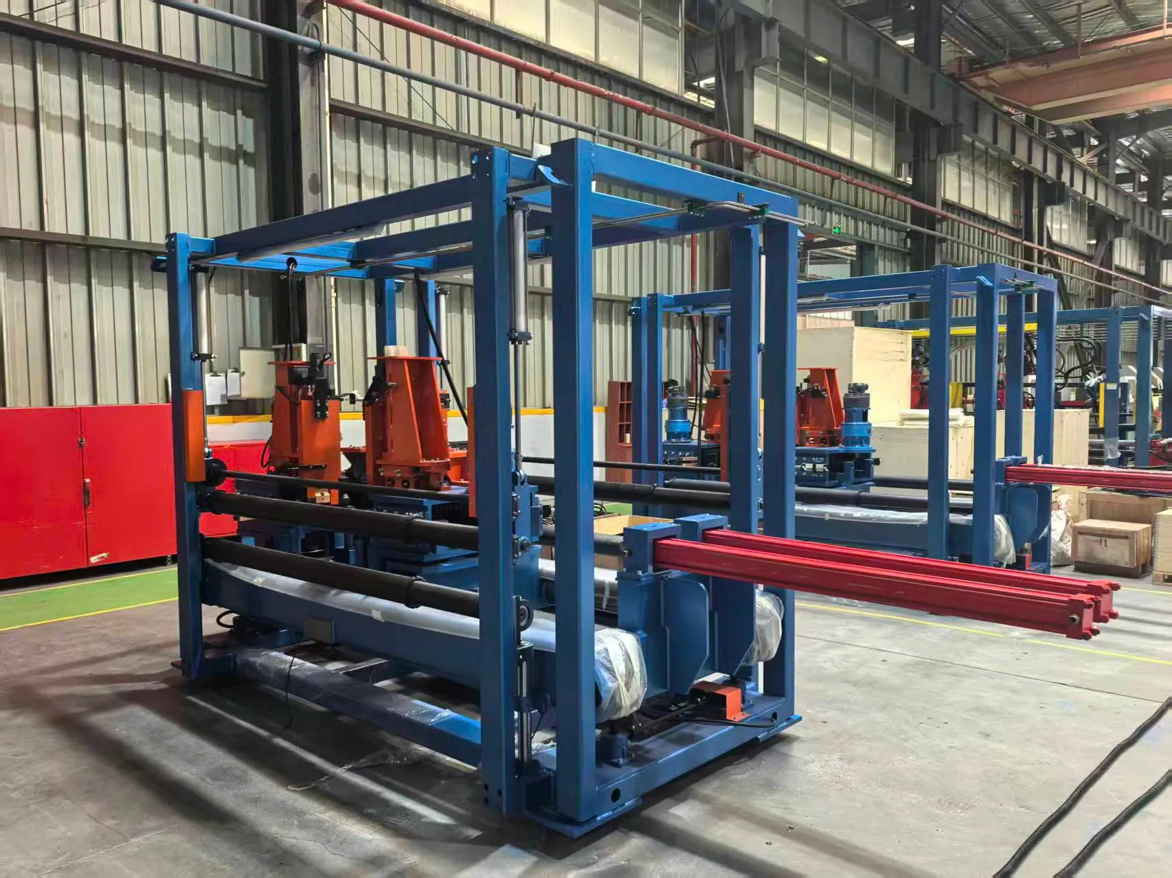 Khung máy hàn dầm mặt trước và mặt sau của Automech, khung được hàn tổ hợp, ủ nhiệt và gia công chính xác trên máy có độ chính xác cao Khung máy hàn dầm mặt trước và mặt sau của Automech, khung được hàn tổ hợp, ủ nhiệt và gia công chính xác trên máy có độ chính xác cao