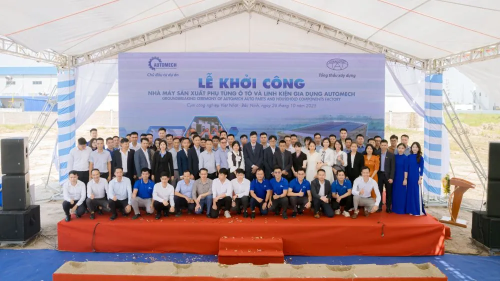 Lễ khời công nhà máy số 2 Automech gia công hàng gia dụng ,ô tô tại cụm CN Việt Nhật Bắc Ninh