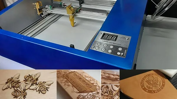 Một trong những ứng dụng phổ biến của máy khắc fiber CO2: khắc ký tự, họa tiết trên bề mặt gỗ