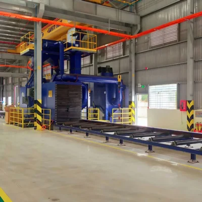 Máy phun bi tự động có thể tích hợp vào dây chuyền sản xuất, tối ưu hóa quy trình vận hành Máy phun bi tự động có thể tích hợp vào dây chuyền sản xuất, tối ưu hóa quy trình vận hành
