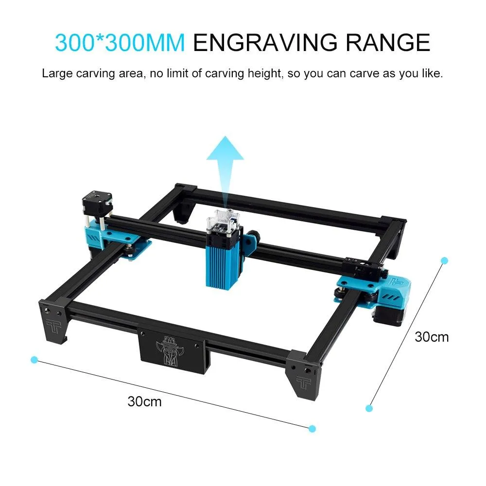 Cấu tạo các bộ phận chính máy khắc laser mini CO2, kích thước thông dụng 300x300mm