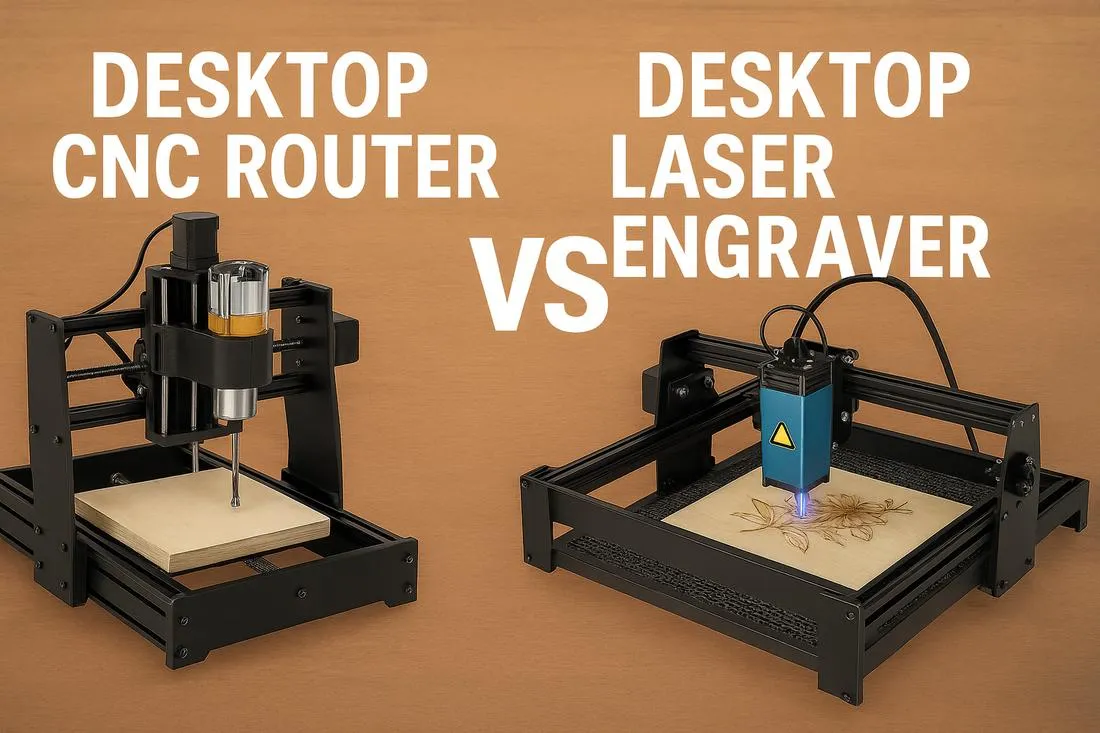 So sánh máy khắc laser mini dạng CNC 3 trục và dạng máy để bàn 2 trục thường thấy trên thị trường