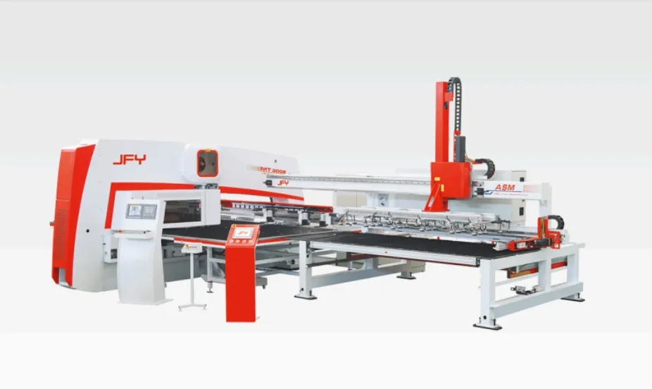 Máy đột lỗ thủy lực và hệ thống cấp phôi tự động