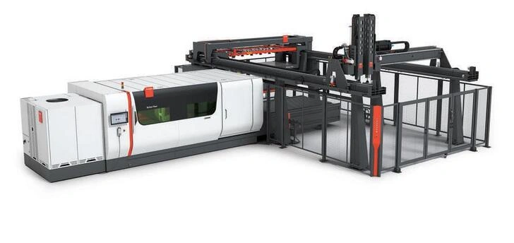 Hệ thống gia công tự động hóa máy cắt Bystronic 10kW ByStar Fiber