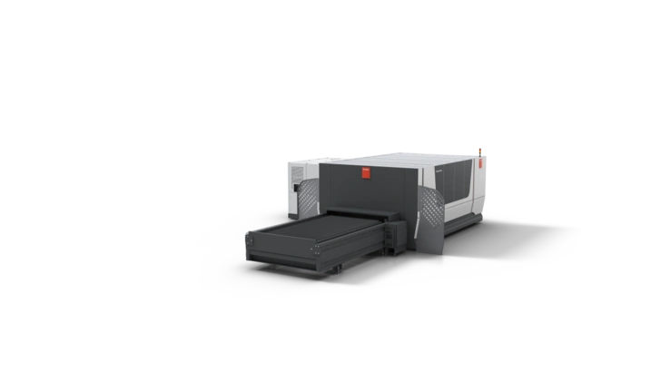 Bàn chuyển đổi phôi tự động của máy Bystronic 12kW Fiber Laser