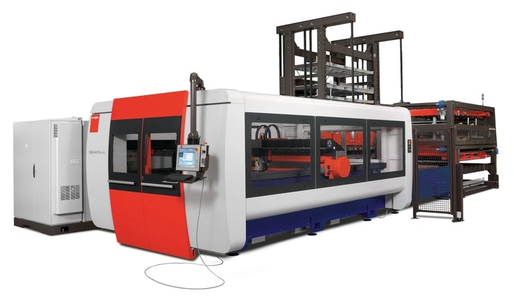 Dây chuyền cắt Bystronic 12kW Fiber Laser tích hợp tháp nâng tự động