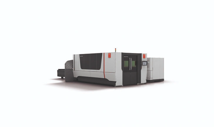 Phối cảnh 3D máy cắt kim loại Bystronic 12kW Fiber Laser