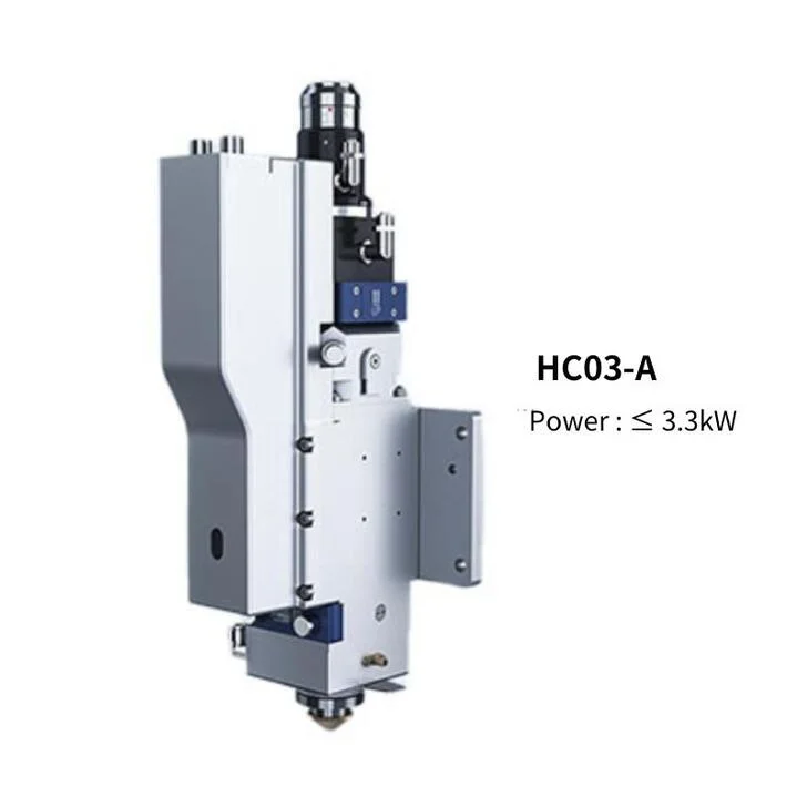 Đầu cắt laser Fiber và cụm lấy nét tự động trên máy cắt kim loại