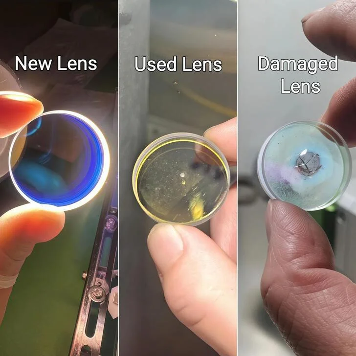 Kiểm tra kính bảo vệ và cụm quang học đầu cắt laser để hạn chế chi phí sửa chữa